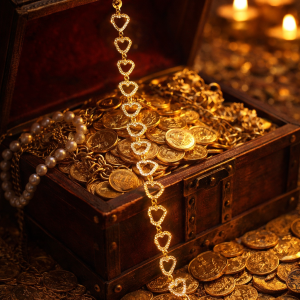 Golden Hearts Bracelet of Ligskatte