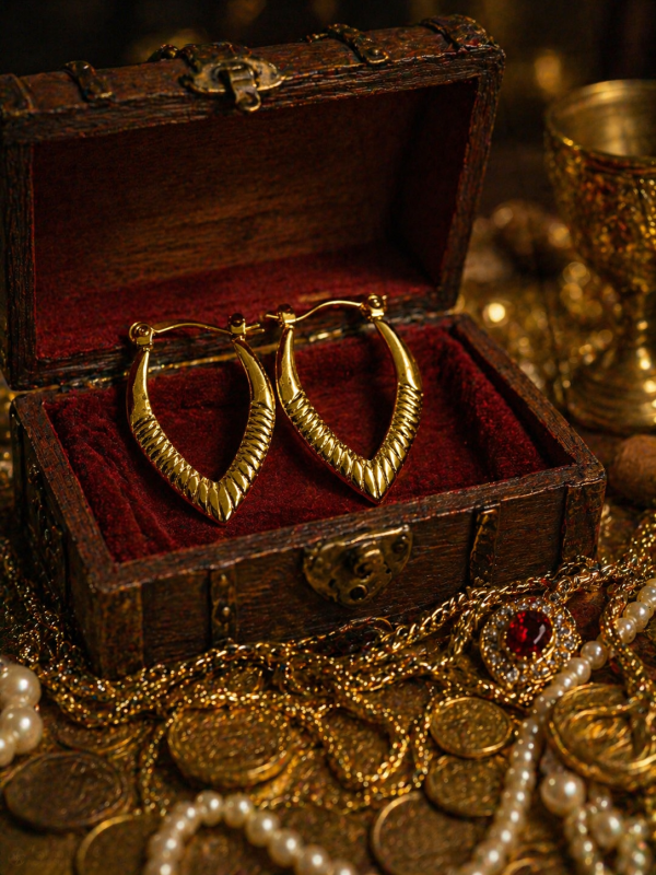 Golden Relic Hoops
